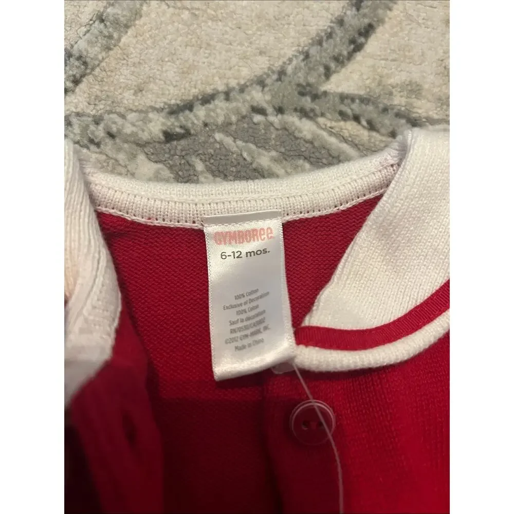 NWT Gymboree Red Cardigan & Sailboat Print Dress Set